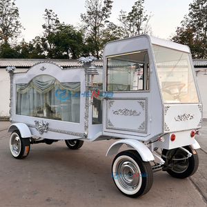 Carroza Fúnebre Americana de Lujo 2024, Blanca, de Acero y Cuero, con Columna Romana Eléctrica, <span class=keywords><strong>Transporte</strong></span> Especial - Product Image 4