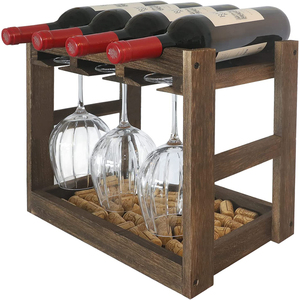 Wine Rack Wooden TAOTAOJU Amazon Hot Sales Factory Custom Wood Bottle Holder Wine Storage Rack Solid Wood Wine Glass Holder Wooden Wine Rack
