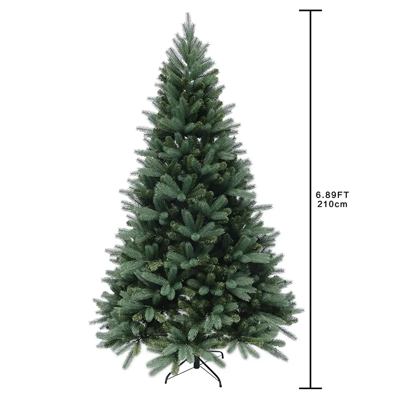 Pohon Natal Buatan Dekorasi Keluarga Rakitan DIY Mewah untuk/Festival Dekorasi Natal Rumah Hijau PVC,PE + PVC