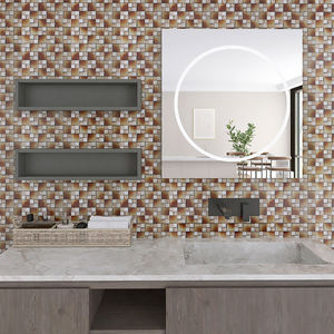 Azulejo de mosaico de vidrio <span class=keywords><strong>para</strong></span> decoración del hogar, forma de mosaico de cristal <span class=keywords><strong>para</strong></span> colorear, precio de fábrica - Product Image 5