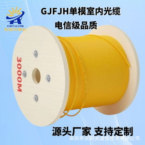 Câble à fibres optiques intérieur GJFJH-12B1, 4 à 144 fibres, monomode G652D, pour la surveillance de la sécurité des centres de données - Product Image 2