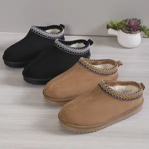 Foreign Trade Cross-border Lace National Fashion Snow Boots Women's Shoes Spot Autumn And Winter Boots for Women