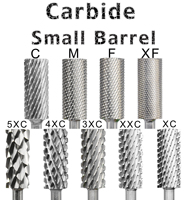 Brocas profesionales de carburo de tungsteno de acero inoxidable de barril pequeño 5.35 para taladro de uñas, accesorios de fresado al por mayor