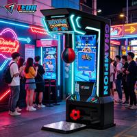 Machine de boxe robuste, borne de mesure de force de boxe, classement mondial en ligne avec mise à jour en temps réel pour les bornes d'arcade