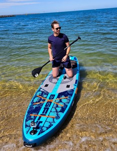Tabla de Paddle Surf Extra Ancha OEM de 11'6"*35"*6" con Asiento, Accesorios Premium para SUP, Inflable, Material BF05/3 Stitch + PVC+EVA - Product Image 1