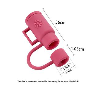 Cubierta antipolvo de silicona de 10 mm de diámetro con diseño lindo para vasos de hielo y accesorios de bebidas, venta al por mayor y personalizada - Product Image 6