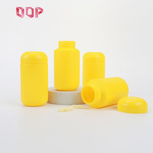Botella de HDPE Amarilla de 100ml, 170ml, 200ml para Vitaminas, Gomitas, Pastillas y Suplementos, con Tapa de Rosca y Logotipo Personalizado - Product Image 1