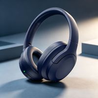 Casque audio supra-auriculaire ANC, casque sans fil à réduction de bruit active personnalisée, casque pliable