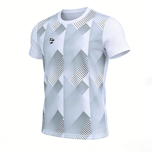 เสื้อยืดออกกำลังกายผ้าโพลีเอสเตอร์ยืดหยุ่น ระบายอากาศ ซับเหงื่อ สำหรับฤดูร้อน พิมพ์ลายแบบซับลิเมชั่น สวมใส่สบาย เหมาะสำหรับวิ่ง ฟิตเนส และกีฬาทั่วไป - Product Image 1