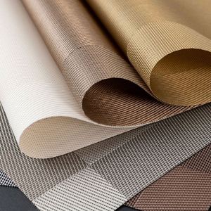 Ensemble de sets de table tissés en PVC de haute qualité pour restaurant, hôtel, dîner, assiette, plat, vaisselle - Product Image 3