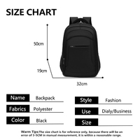 Mochila para Portátil de Negocios, Impermeable, de Poliéster, con Cierre, Simple, Transpirable, de 15.6 Pulgadas, con Correas de Amortiguación de Aire