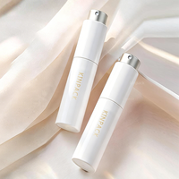 Atomiseur de parfum portable en aluminium personnalisé de 10 ml, mini flacon rechargeable avec pompe pulvérisatrice