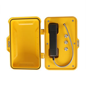 Dökme alüminyum muhafaza ip66-ip67 içinde yer alan hızlı arama için 3 düğmeli hava koşullarına dayanıklı endüstriyel telefon hattı - Product Image 6