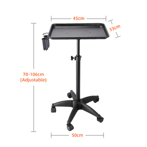 Tattoo Lade Met Wielen, Aluminium Instrument Salon Lade Tandheelkundige Lade Met Verstelbare Hoogte, Eenvoudig Te Monteren Salon Rollende Kar - Product Image 6