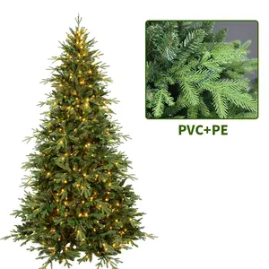 Vente en gros de pommes de pin pour l'extérieur, arbres de Noël géants verts éclairés en PVC, arbres de Noël artificiels en Pe - Product Image 4