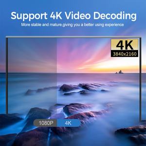 Nouveau design Allwinner H313 Dual-Band Smart <span class=keywords><strong>TV</strong></span> Set-Top Box avec télécommande vocale Export 4K HD 8K Support 2GB RAM - Product Image 5