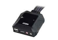 Commutateur KVM ATEN CS22DP à 2 ports USB avec sélecteur de port à distance