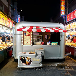 Carrito de Comida Comercial con Superficie Antideslizante, Cajón con Cerradura, Resistente para Venta Diaria de Hamburguesas, Hot Dogs y Bebidas al Aire Libre - Product Image 2