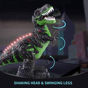 Vente en gros de dinosaures télécommandés en plastique 2,4 GHz 8 canaux avec lumière et son - Product Image 4