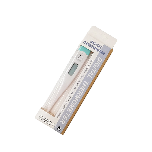 Customized Logo OEM Digital Plastic Waterproof Clinical Thermometer for Home Medical Use with Fever Alarm