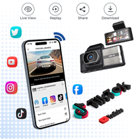 Kamera DVR Dashboard Mobil Mini Baru Diluncurkan Layar IPS Lensa Ganda Perekam Video 4K Penglihatan Malam WiFi Kotak Hitam Harga Pabrik
