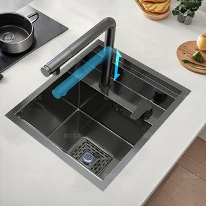 Évier de cuisine en acier inoxydable multifonctionnel caché <span class=keywords><strong>Mini</strong></span> fente eau chaude et froide réglable barre appartement lavabo à <span class=keywords><strong>main</strong></span> - Product Image 1
