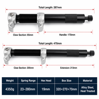 Kit de compresseur de ressort de suspension automobile robuste en acier au chrome-vanadium avec mallette rigide pour outil de réparation automobile professionnel CIHOO Tools