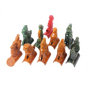 Material de Construcción, Tejas de Techo Glaseadas Estilo Chino, Techo de Casa con Adornos de Figuras de Animales - Product Image 1