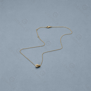 จิวเวลรี่มาใหม่: สร้อยคอรูปทรงปมประดับเพชรชุบทอง 18K สำหรับผู้หญิง - Product Image 3