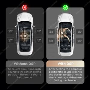 Estéreo para Auto <span class=keywords><strong>Mekede</strong></span>, Audio de Alta Potencia 4x80W, Mejora de Sonido HIFI, Amplificador DSP Android para Radio Android, Super Bajo, Subwoofer - Product Image 4