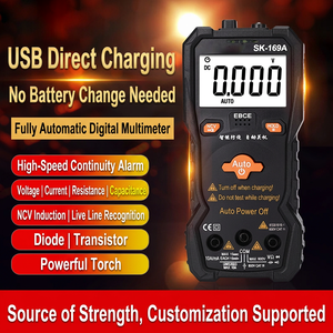 Multimètre numérique SK-169A 600V 10A avec arrêt automatique, outil de réparation électrique - Product Image 4