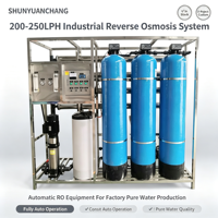 Système de purification d'eau par osmose inverse automatique 200L/H avec pompe, système de traitement d'eau industrielle pour la production d'eau pure