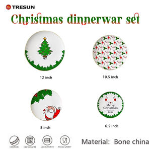 Platos <span class=keywords><strong>de</strong></span> Porcelana Ecológicos Personalizados con Diseño <span class=keywords><strong>de</strong></span> Árbol <span class=keywords><strong>de</strong></span> Navidad, Platos para Servir Comida Grabados, Decoración para Comedor <span class=keywords><strong>de</strong></span> <span class=keywords><strong>Hotel</strong></span> - Product Image 6