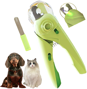 Stainless Steel Pet Nail Clippers with LED Bloodline <b>Light</b> & Nail Grinder Professional Safe Grooming Trimmer for <b>Dogs</b> & Cats - Product Image 1