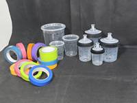 Gobelets de peinture jetables de 600 ml, lot de 50 pièces, gobelet de pistolet de peinture automobile, pot de pulvérisation de peinture, gobelet jetable pour la retouche automobile