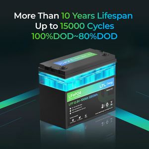 Pin Lithium LTL 12.8v, Pin năng lượng mặt trời Lifepo4 12v 100ah tích hợp BMS, Pin Lithium chu kỳ sâu cho hệ thống năng lượng gia đình - Product Image 6