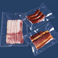 Sacs sous vide de cuisson en film rétractable PE transparent haute température, sans BPA, 3 côtés scellés, pour aliments et lait