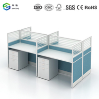 Système de mobilier de bureau moderne à plan ouvert, cloison modulaire en aluminium, poste de travail collaboratif pour hôpital et école