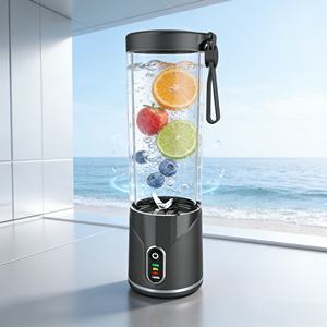 550ml BPA Free Portable Juicer 2000mAh USB Rechargeable Wireless One-<b>Button</b> Operation Smoothies <b>Maker</b> Heavy Duty Ice Outdoor Car - Product Image 3