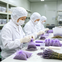 Vente en gros de sachets de fleurs séchées lavande aromathérapie désodorisante pour voiture aide au sommeil chambre garde-robe assainisseurs d'air durables pour plantes