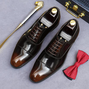 Zapatos Oxford de Alta Calidad, Estilo Europeo, Hechos a Mano, de Cuero Genuino de Vaca, Brillantes, de Tres Piezas, Formales, con Cordones, Antideslizantes - Product Image 6