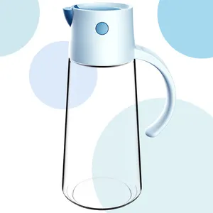 ホット多目的ガラス調味料酢ボトルディスペンサー酢ボトル透明ガラスオイルガラスオイルと酢ボトル