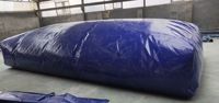 Réservoir d'eau pliable gonflable en PVC, souple et moulé, capacité 10 mètres cubes, sur mesure