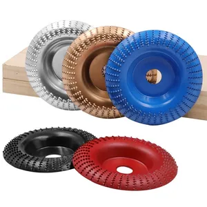 100x16mm Round Wood Grinding Wheel Abrasive Disc Angle Grinder Carbide Coating Bore Shaping Sanding Carving disc
