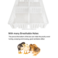 Caisses de transport en plastique pour cailles, pigeons, poulets et volailles, quatre parties, cage de transport pour poussins