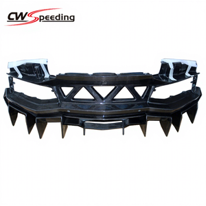 LÈVRE ARRIÈRE EN FIBRE DE CARBONE LÈVRE DE PARE-CHOCS ARRIÈRE DIFFUSEUR ARRIÈRE pour LAMBORGHINI <span class=keywords><strong>AVENTADOR</strong></span> LP700 720 750 KIT CARROSSERIE - Product Image 1
