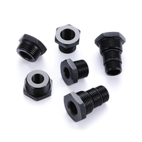 Nouvel adaptateur de filtre en acier oxydé noir 1/2-28 3/4-16, raccord anti-fuite robuste pour moteur automobile, usinage CNC de précision JXSS011D