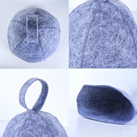Chapeaux de sauna en feutre personnalisés avec logo pour la vente en gros - Bonnets de douche en feutre de laine résistants à la chaleur pour banya et hammam