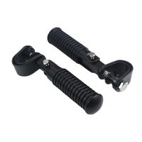 Repose-pieds pliables en aluminium anti-vibration pour barre de protection de moto de 22-25 mm, garantie 1 an
