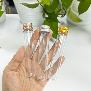 Alta Qualidade 30ml Tubo De Teste De Plástico Transparente Tubos Planta Sementes Pacote Tubo De Teste De Plástico com Tampa De Alumínio De Ouro - Product Image 3